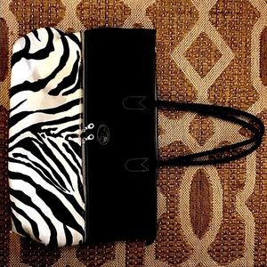 Oversized leather tote/weekender